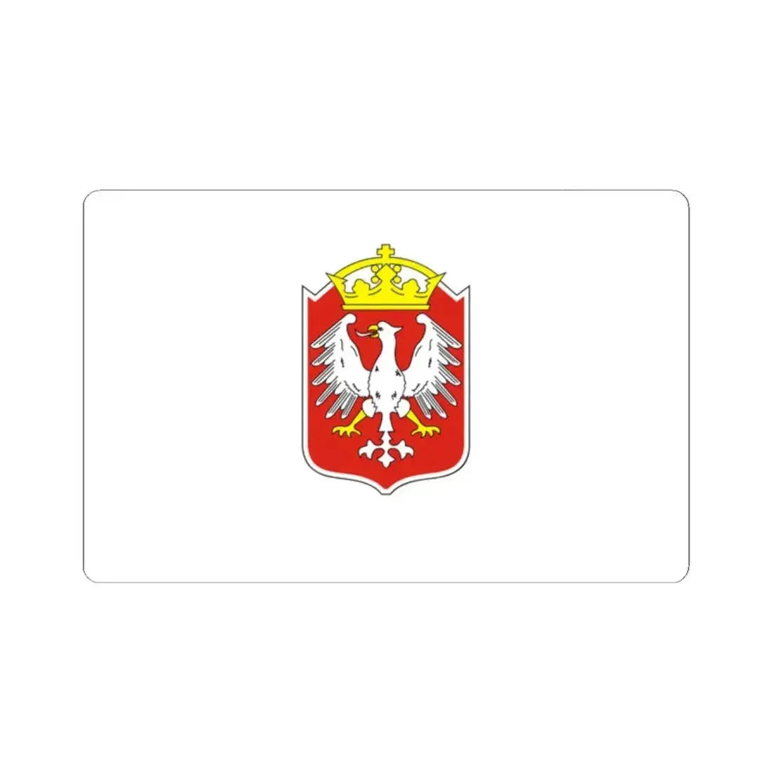 Flag of Gniezno Poland - STICKER Vinyl Kiss-Cut Decal - The Sticker Space