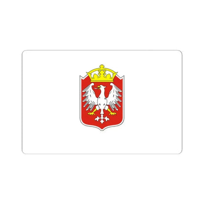 Flag of Gniezno Poland - STICKER Vinyl Kiss-Cut Decal - The Sticker Space