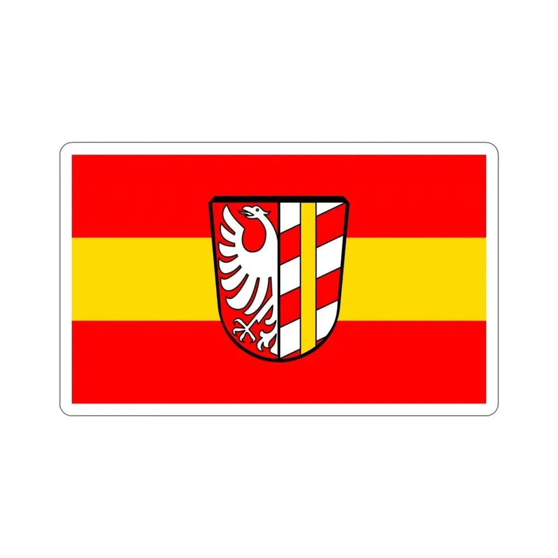 Flag of Günzburg Germany STICKER Vinyl Die-Cut Decal 4 Inch - The Sticker Space