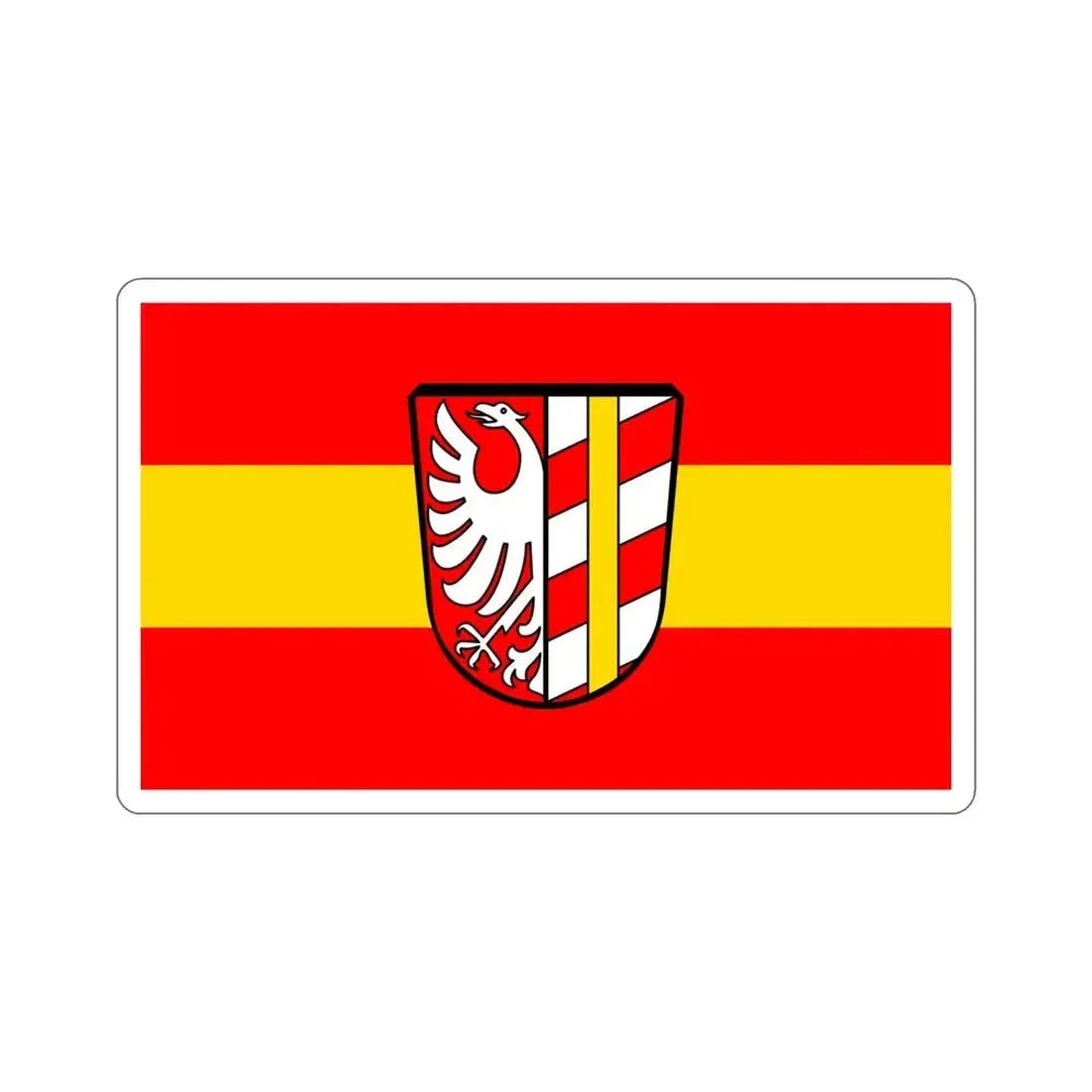 Flag of Günzburg Germany STICKER Vinyl Die-Cut Decal 5 Inch - The Sticker Space