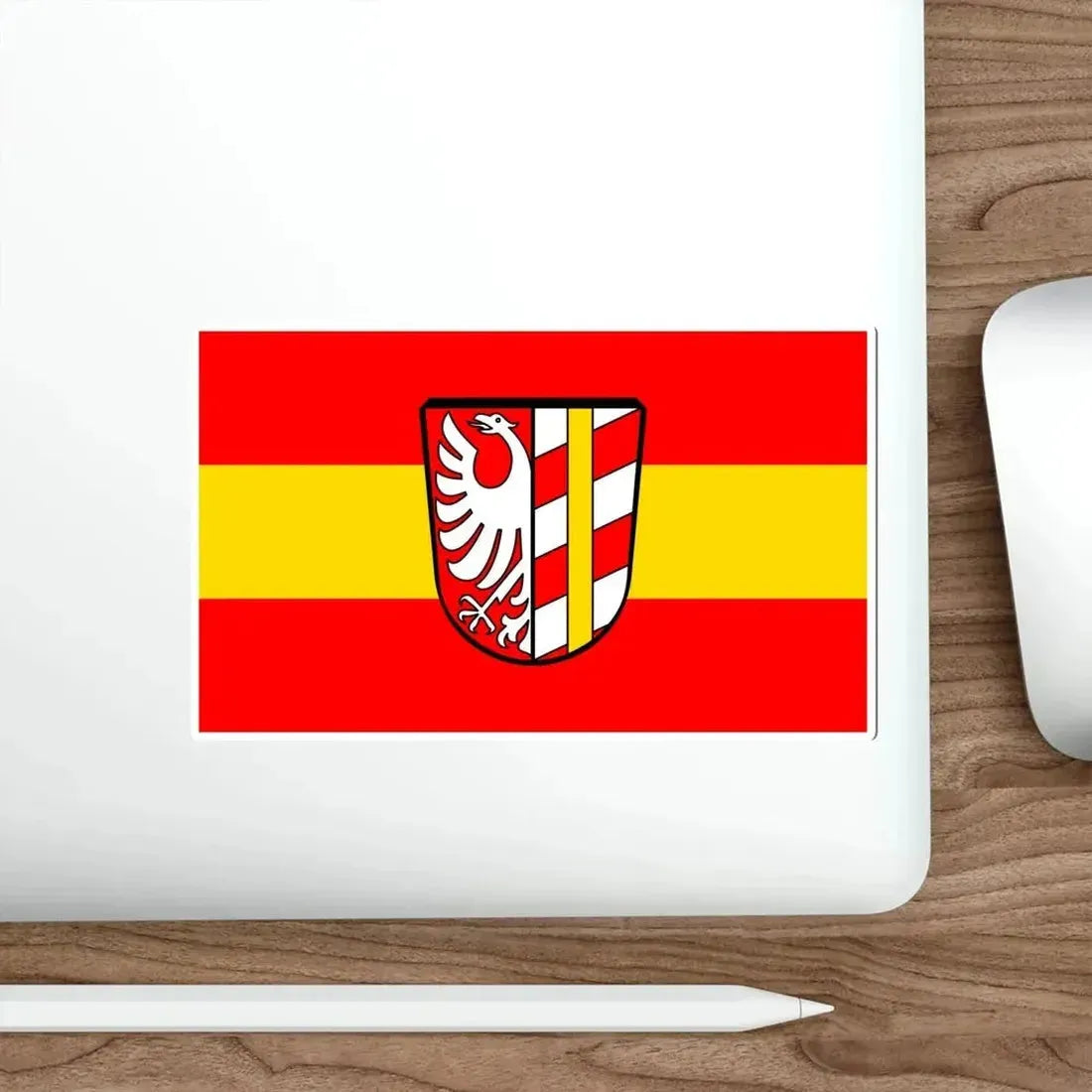 Flag of Günzburg Germany STICKER Vinyl Die-Cut Decal - The Sticker Space