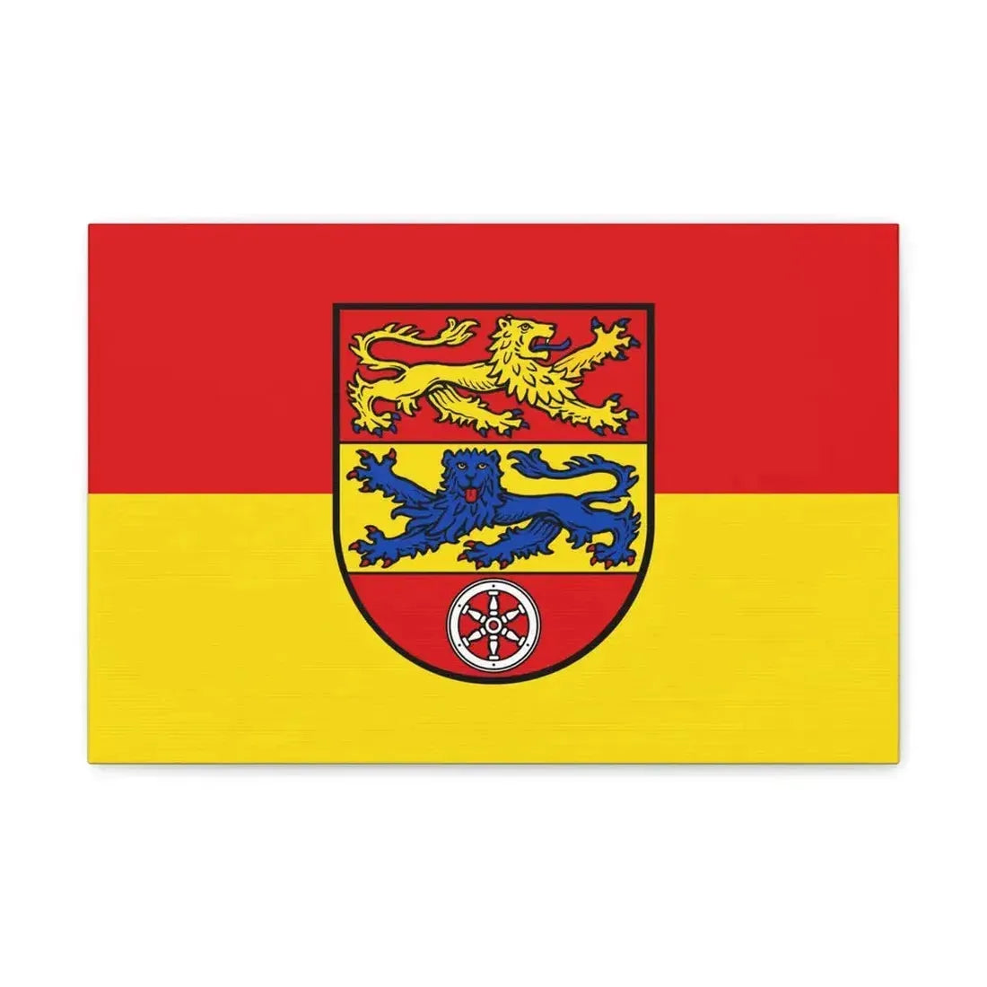 Flag of Goettingen Germany - Canvas Wall Art 18″ x 12″ 1.25" - The Sticker Space
