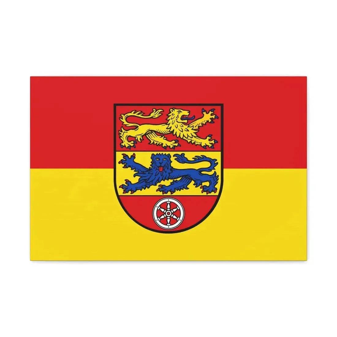 Flag of Goettingen Germany - Canvas Wall Art 24″ x 16″ 1.25" - The Sticker Space