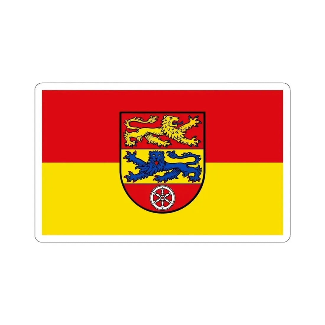 Flag of Goettingen Germany STICKER Vinyl Die-Cut Decal 4 Inch - The Sticker Space