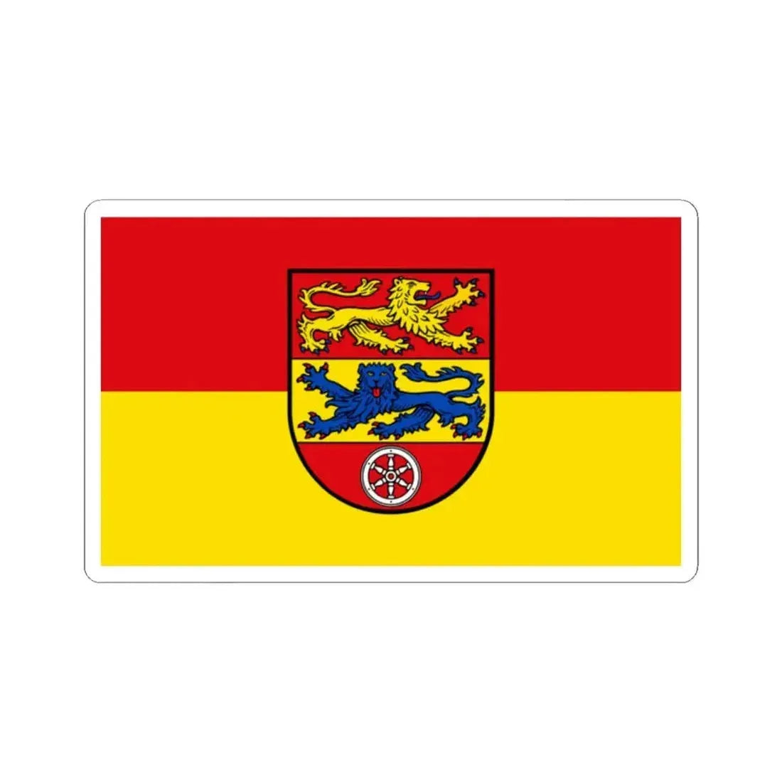 Flag of Goettingen Germany - STICKER Vinyl Kiss-Cut Decal 2 Inch White - The Sticker Space