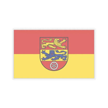 Flag of Goettingen Germany - STICKER Vinyl Kiss-Cut Decal 4 Inch Transparent - The Sticker Space