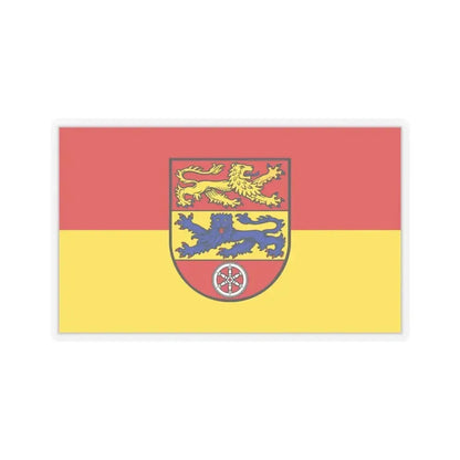 Flag of Goettingen Germany - STICKER Vinyl Kiss-Cut Decal 6 Inch Transparent - The Sticker Space