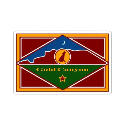 Flag of Gold Canyon Arizona (United States) STICKER Vinyl Kiss-Cut Decal 2 Inch White - The Sticker Space
