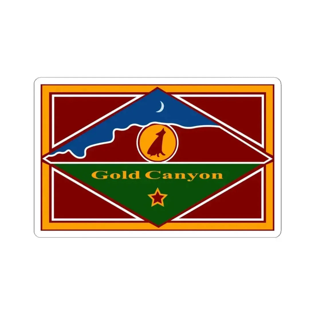 Flag of Gold Canyon Arizona (United States) STICKER Vinyl Kiss-Cut Decal - The Sticker Space