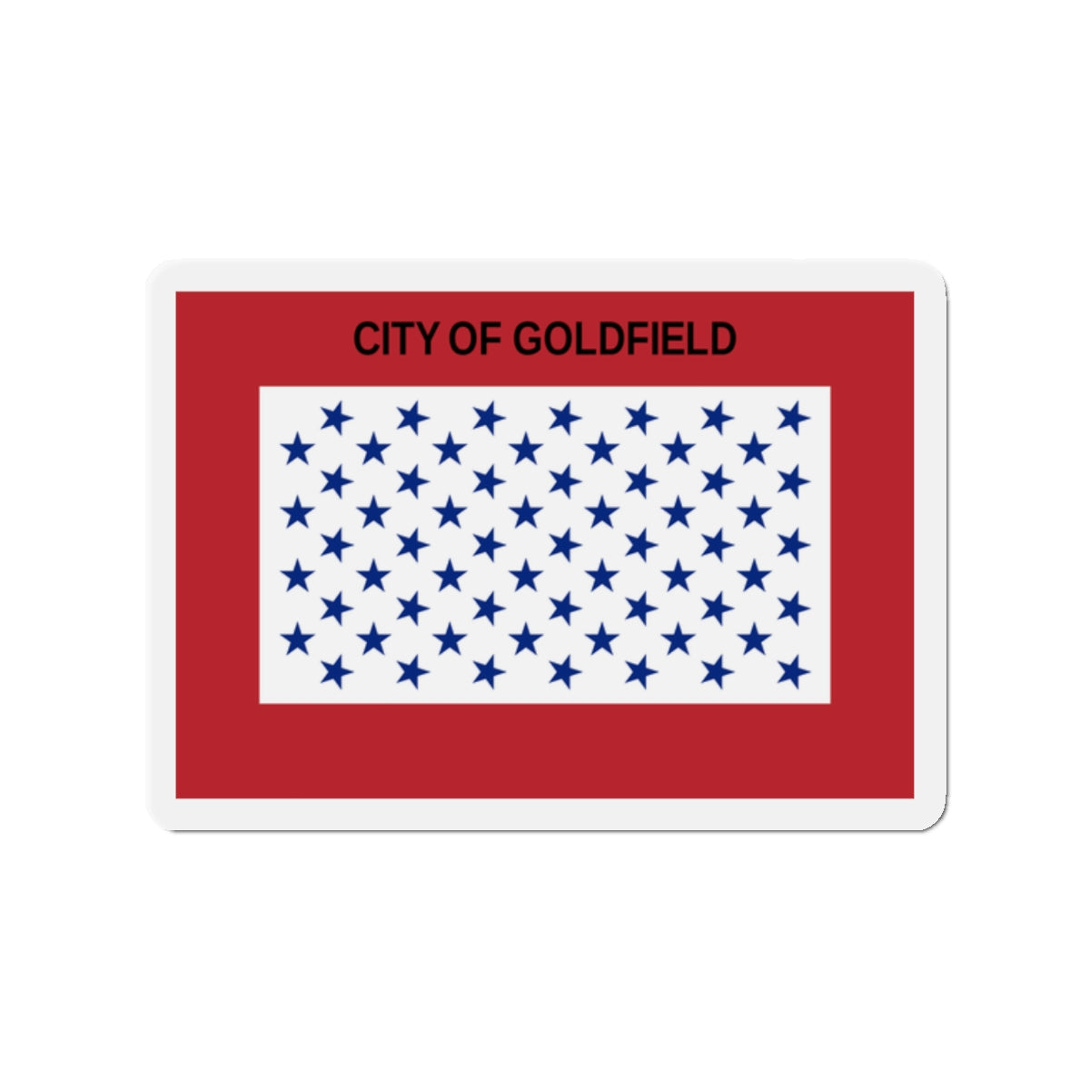 Flag of Goldfield Colorado - Die-Cut Magnet-2" x 2"-The Sticker Space