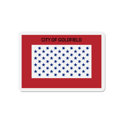 Flag of Goldfield Colorado - Die-Cut Magnet-4" x 4"-The Sticker Space