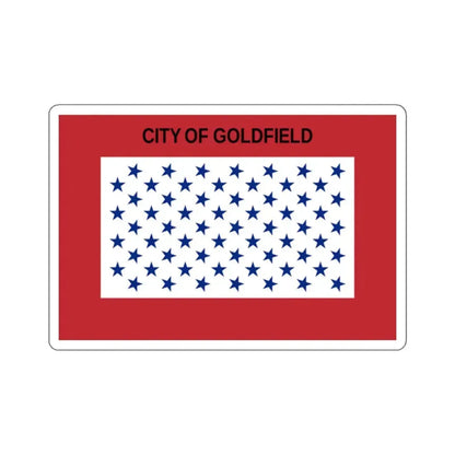 Flag of Goldfield, Colorado - STICKER Vinyl Kiss-Cut Decal 2 Inch White - The Sticker Space