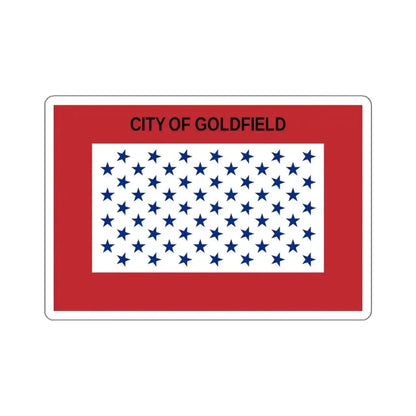 Flag of Goldfield, Colorado - STICKER Vinyl Kiss-Cut Decal 6 Inch White - The Sticker Space