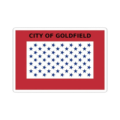 Flag of Goldfield Colorado (United States) STICKER Vinyl Kiss-Cut Decal 2 Inch White - The Sticker Space