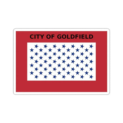 Flag of Goldfield Colorado (United States) STICKER Vinyl Kiss-Cut Decal 3 Inch White - The Sticker Space