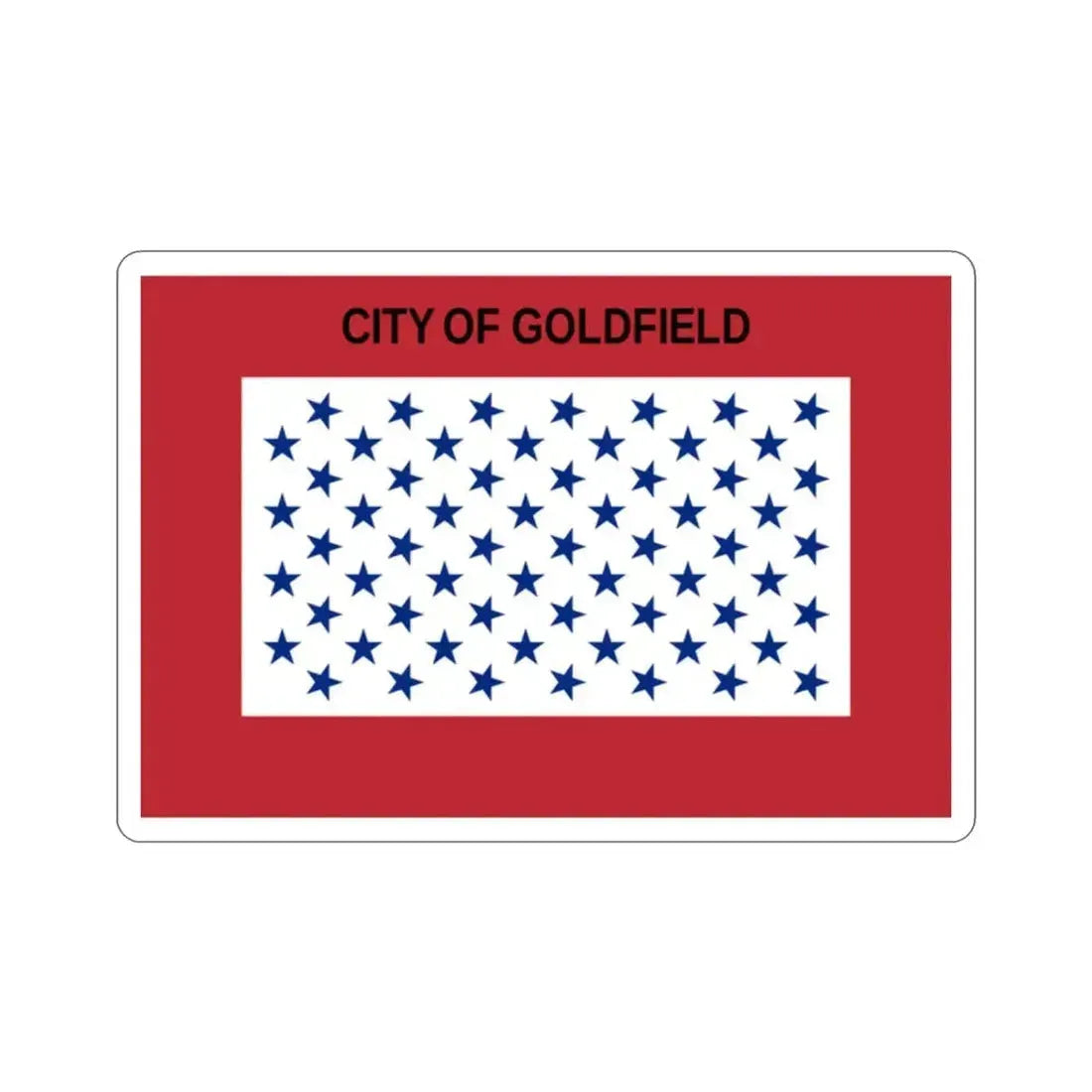 Flag of Goldfield Colorado USA STICKER Vinyl Die-Cut Decal 2 Inch - The Sticker Space