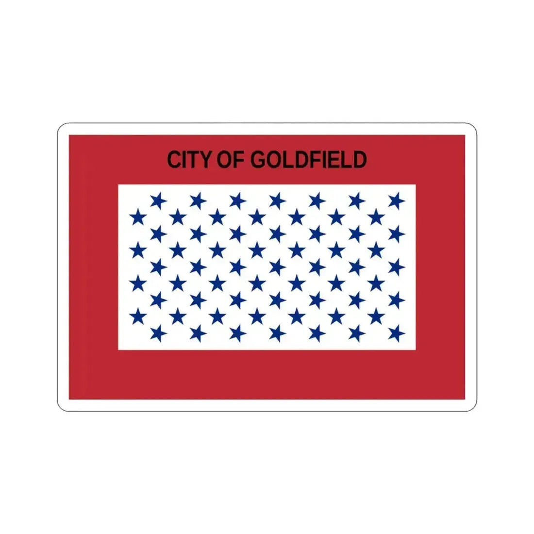 Flag of Goldfield Colorado USA STICKER Vinyl Die-Cut Decal 3 Inch - The Sticker Space