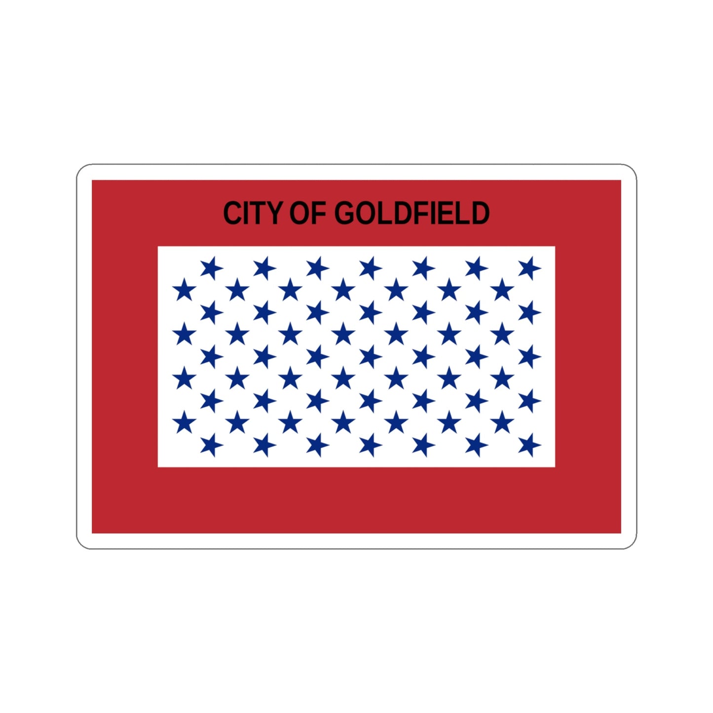 Flag of Goldfield Colorado USA STICKER Vinyl Die-Cut Decal-4 Inch-The Sticker Space