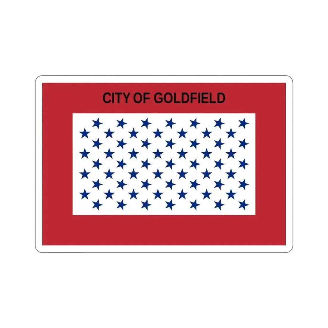 Flag of Goldfield Colorado USA STICKER Vinyl Die-Cut Decal 4 Inch - The Sticker Space