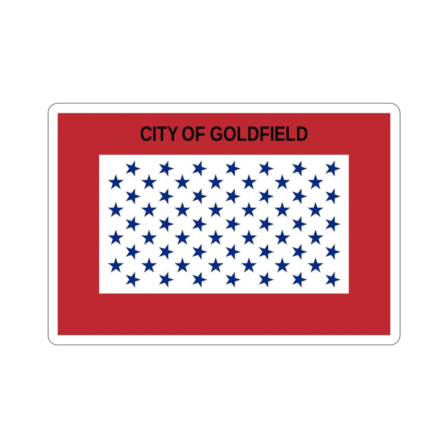 Flag of Goldfield Colorado USA STICKER Vinyl Die-Cut Decal-5 Inch-The Sticker Space