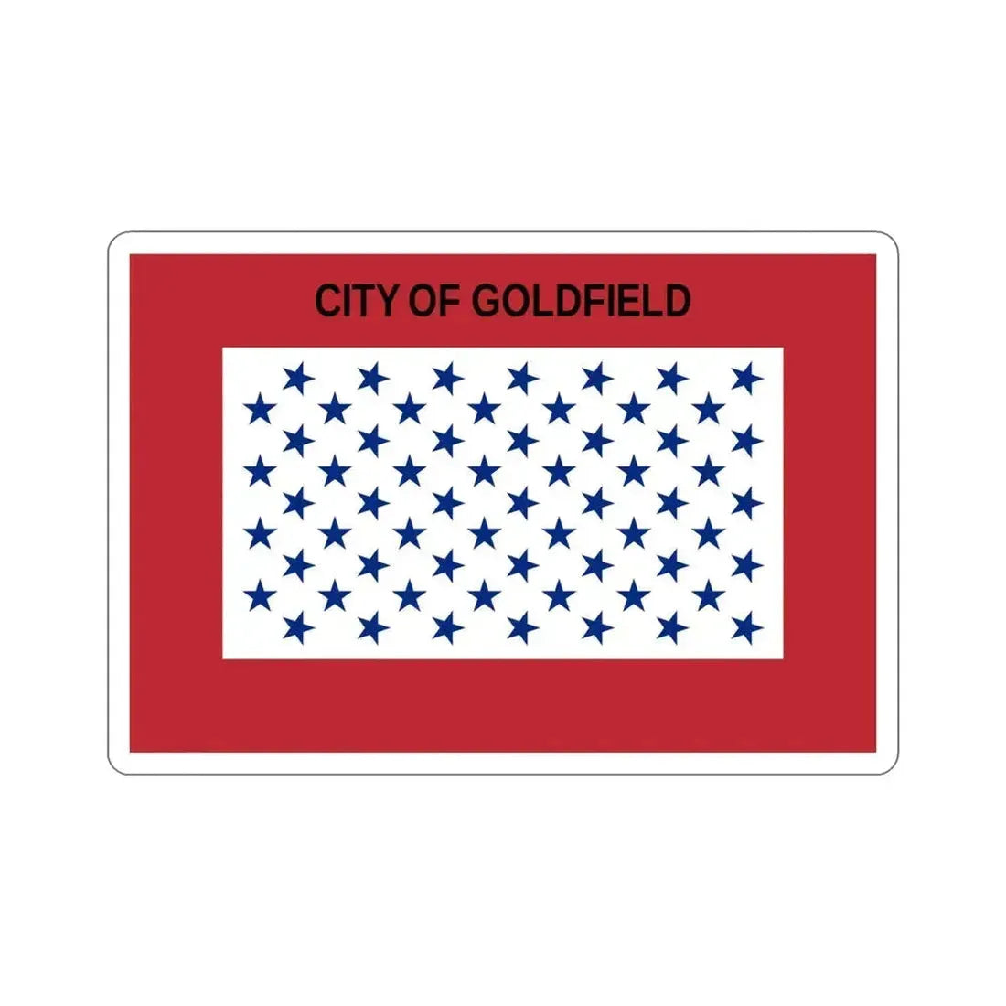 Flag of Goldfield Colorado USA STICKER Vinyl Die-Cut Decal 5 Inch - The Sticker Space