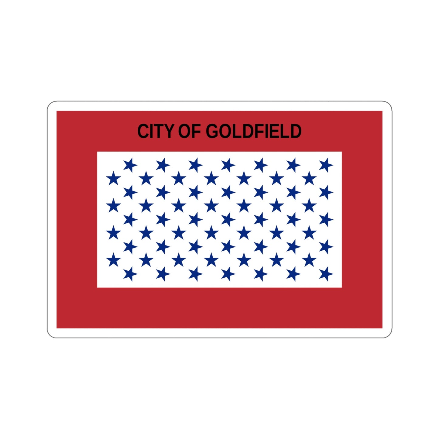 Flag of Goldfield Colorado USA STICKER Vinyl Die-Cut Decal-6 Inch-The Sticker Space