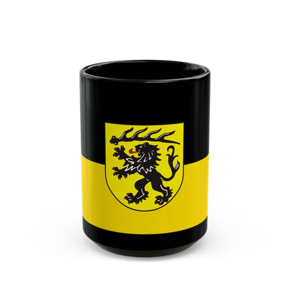 Flag of Goppingen Germany - Black Coffee Mug-15oz-The Sticker Space