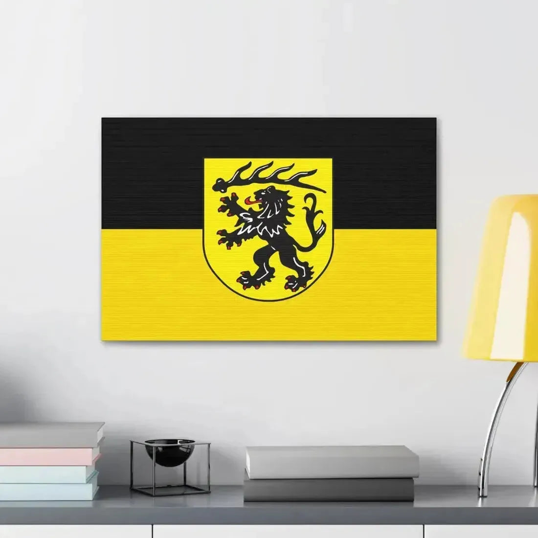 Flag of Goppingen Germany - Canvas Wall Art - The Sticker Space