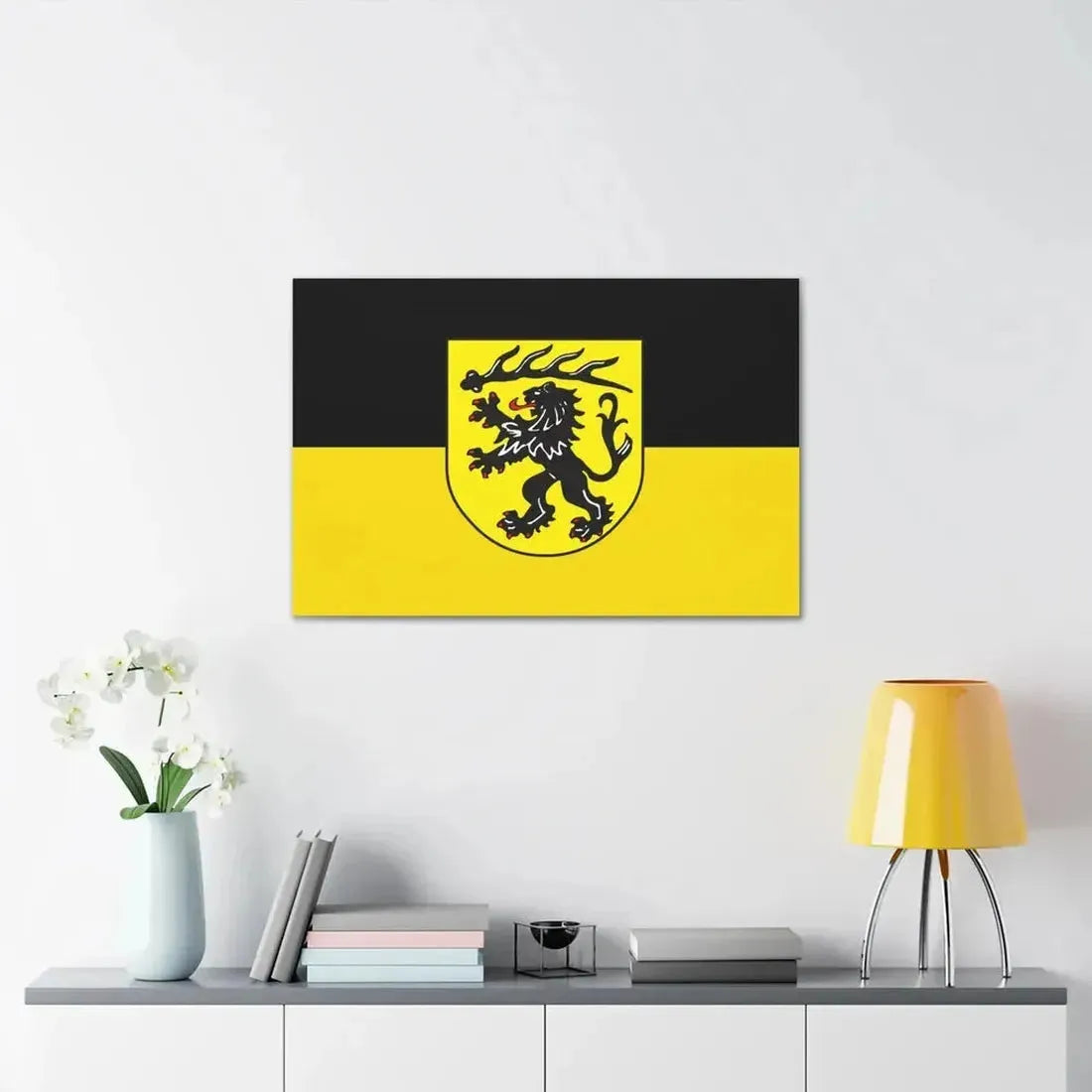 Flag of Goppingen Germany - Canvas Wall Art - The Sticker Space