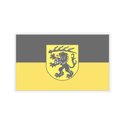 Flag of Goppingen Germany - STICKER Vinyl Kiss-Cut Decal 6 Inch Transparent - The Sticker Space