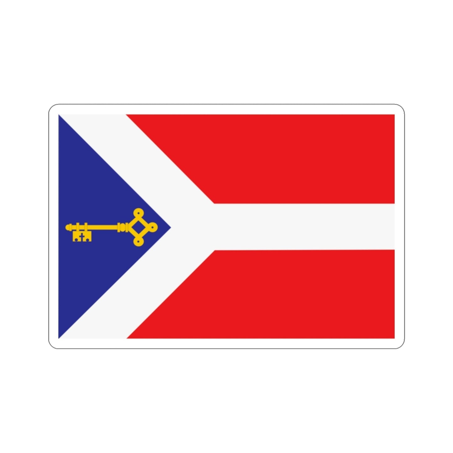 Flag of Gori Georgia STICKER Vinyl Die-Cut Decal-2 Inch-The Sticker Space