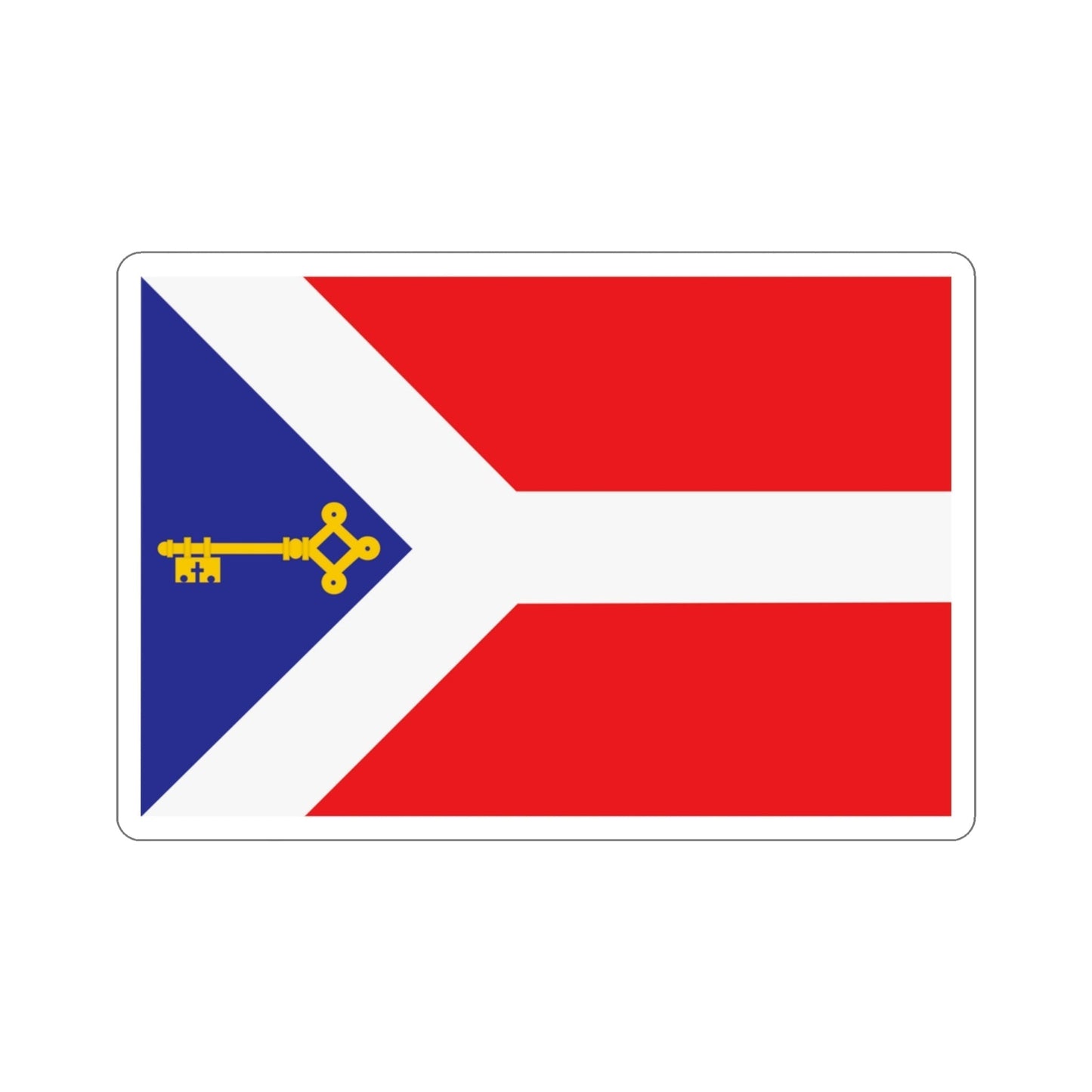 Flag of Gori Georgia STICKER Vinyl Die-Cut Decal-3 Inch-The Sticker Space