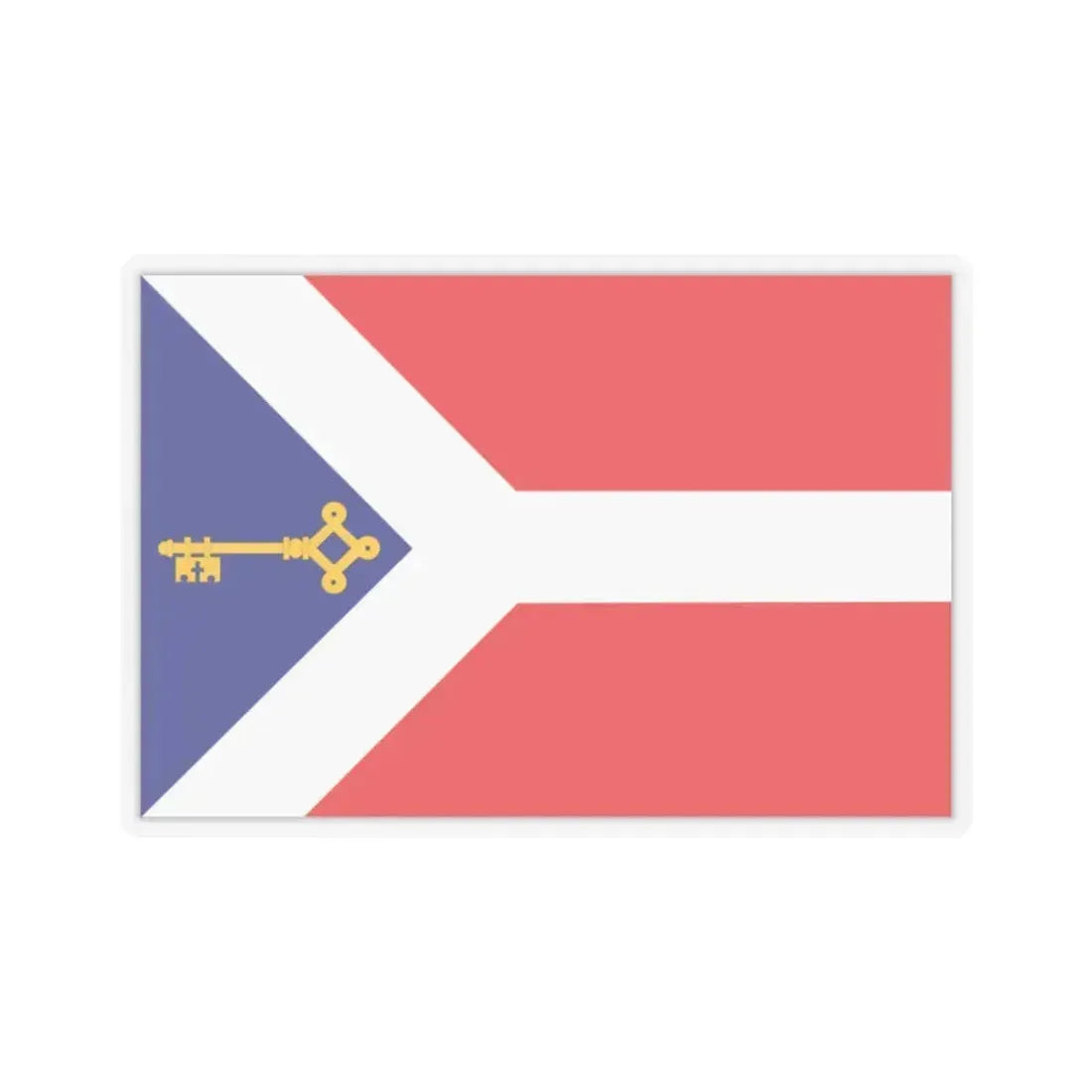 Flag of Gori Georgia - STICKER Vinyl Kiss-Cut Decal 2 Inch Transparent - The Sticker Space