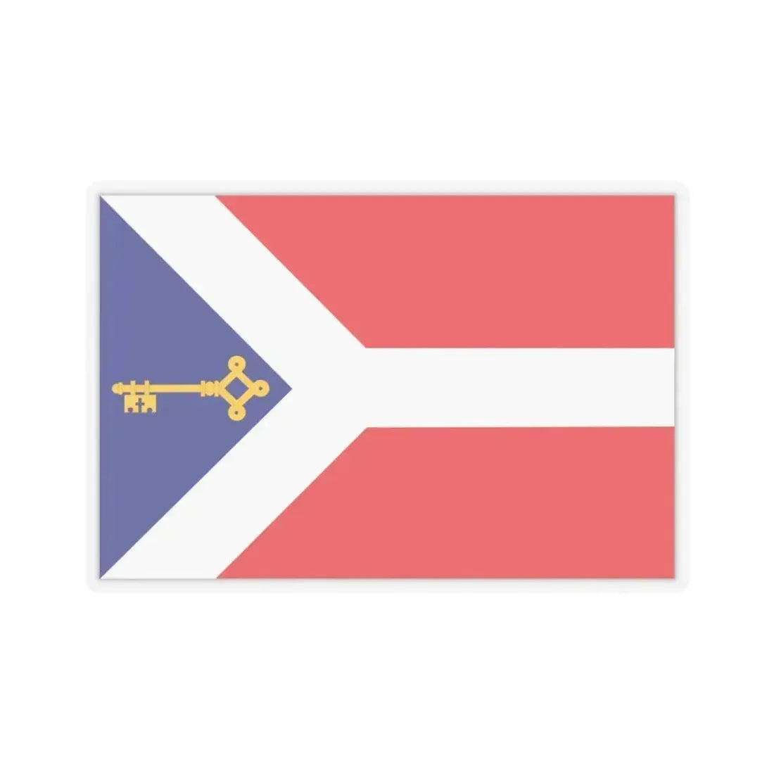 Flag of Gori Georgia - STICKER Vinyl Kiss-Cut Decal 3 Inch Transparent - The Sticker Space