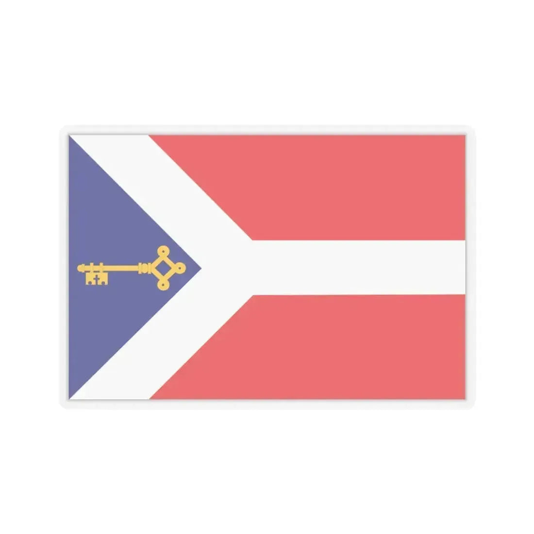 Flag of Gori Georgia - STICKER Vinyl Kiss-Cut Decal 6 Inch Transparent - The Sticker Space