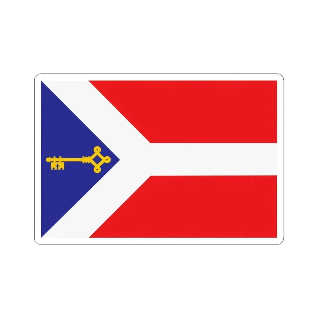 Flag of Gori Georgia - STICKER Vinyl Kiss-Cut Decal 6 Inch White - The Sticker Space