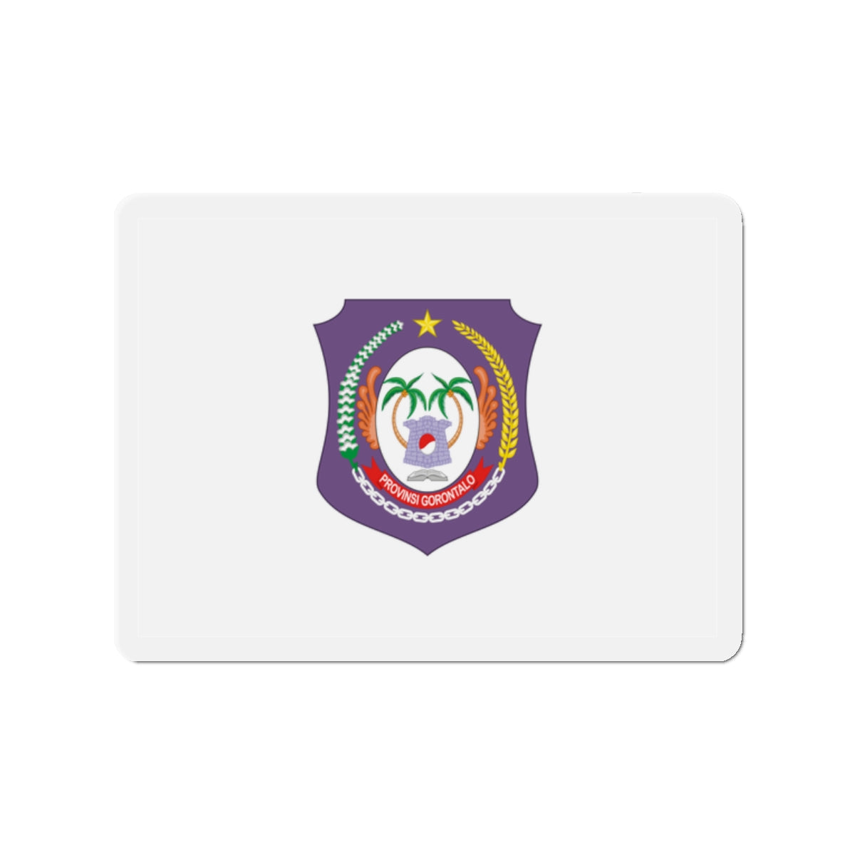 Flag of Gorontalo Indonesia - Die-Cut Magnet-2" x 2"-The Sticker Space