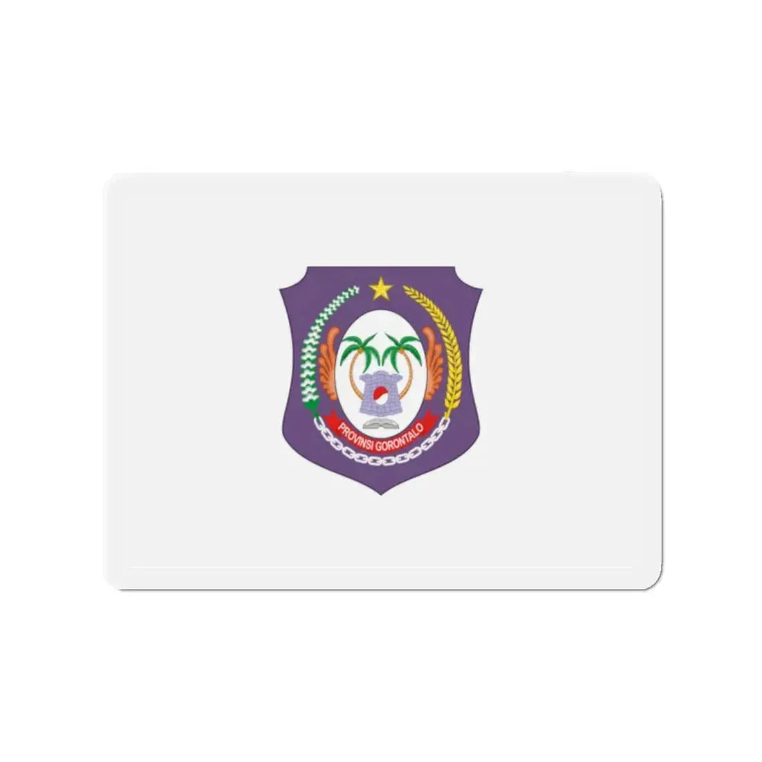 Flag of Gorontalo Indonesia - Refrigerator Magnet 2 Inch - The Sticker Space