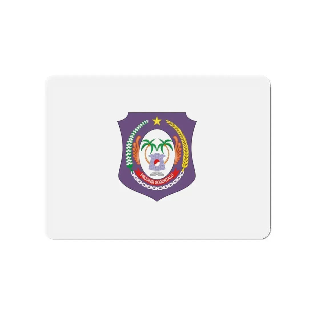 Flag of Gorontalo Indonesia - Refrigerator Magnet 3 Inch - The Sticker Space