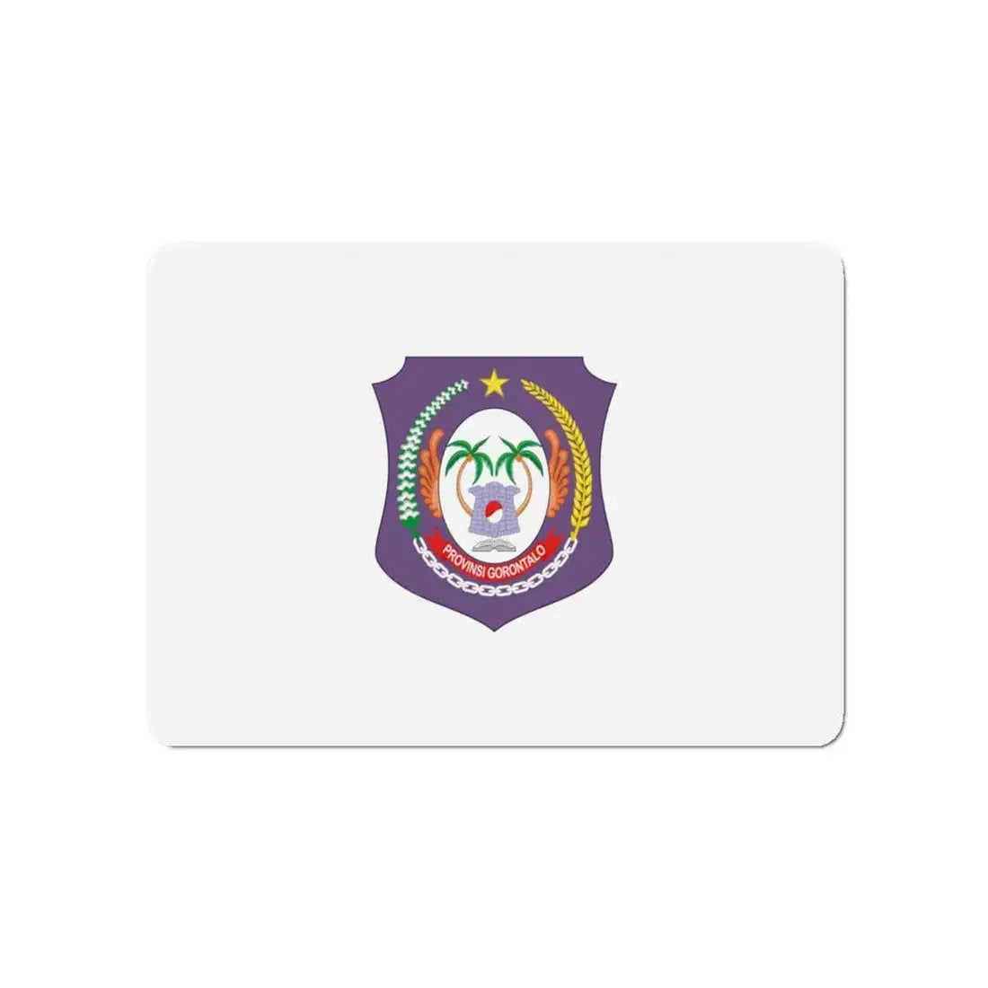 Flag of Gorontalo Indonesia - Refrigerator Magnet 4 Inch - The Sticker Space