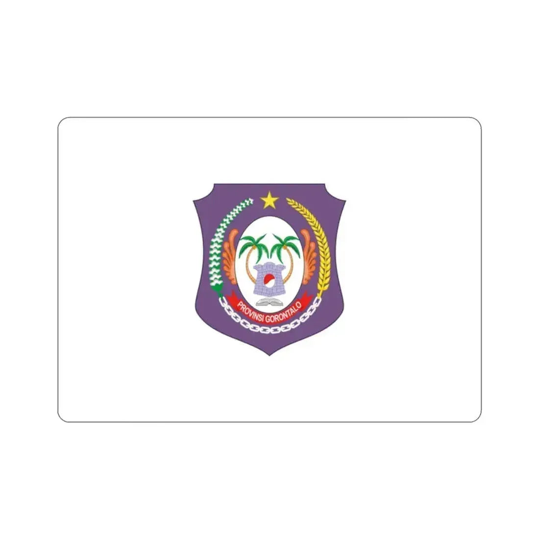 Flag of Gorontalo Indonesia STICKER Vinyl Die-Cut Decal 2 Inch - The Sticker Space