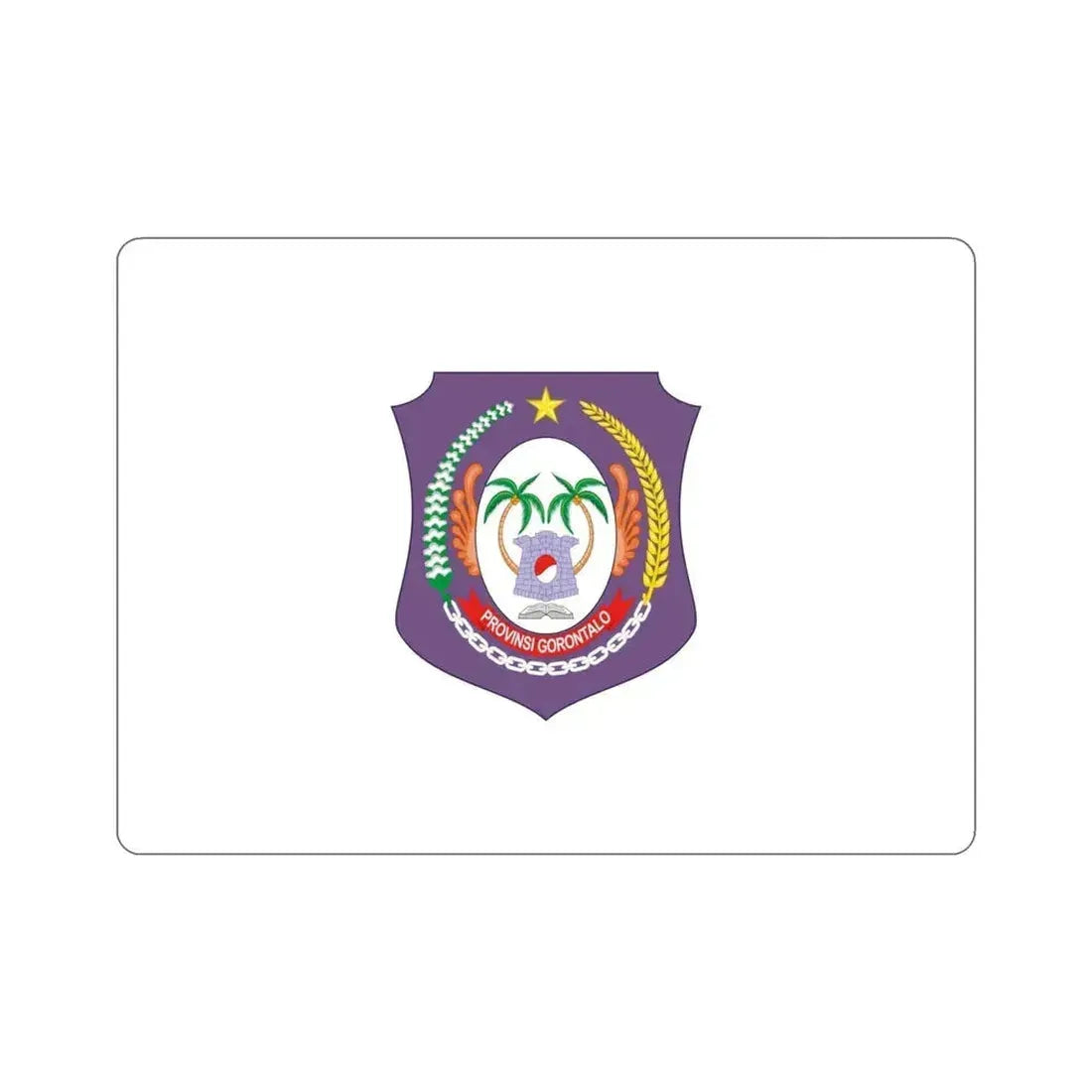 Flag of Gorontalo Indonesia STICKER Vinyl Die-Cut Decal 4 Inch - The Sticker Space