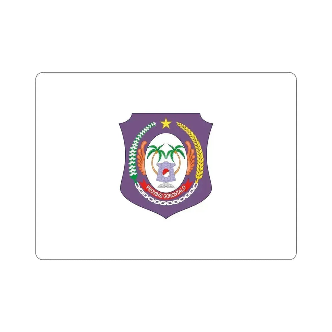 Flag of Gorontalo Indonesia STICKER Vinyl Die-Cut Decal 6 Inch - The Sticker Space