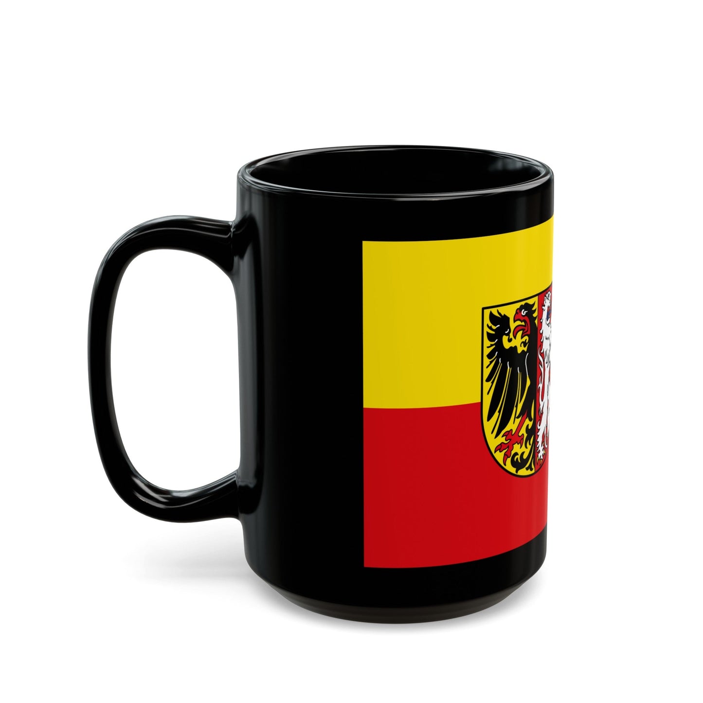 Flag of Goslar Germany - Black Coffee Mug-The Sticker Space