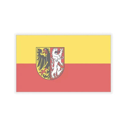 Flag of Goslar Germany - STICKER Vinyl Kiss-Cut Decal 4 Inch Transparent - The Sticker Space