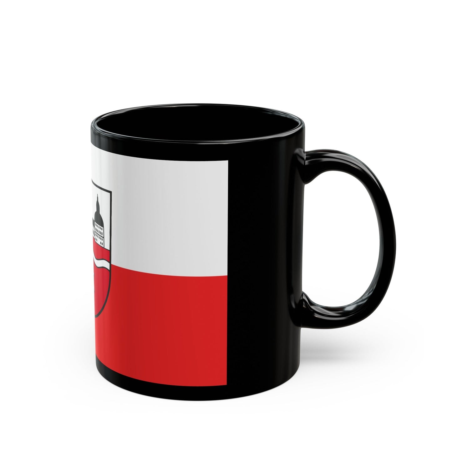 Flag of Gotha Germany - Black Coffee Mug-The Sticker Space