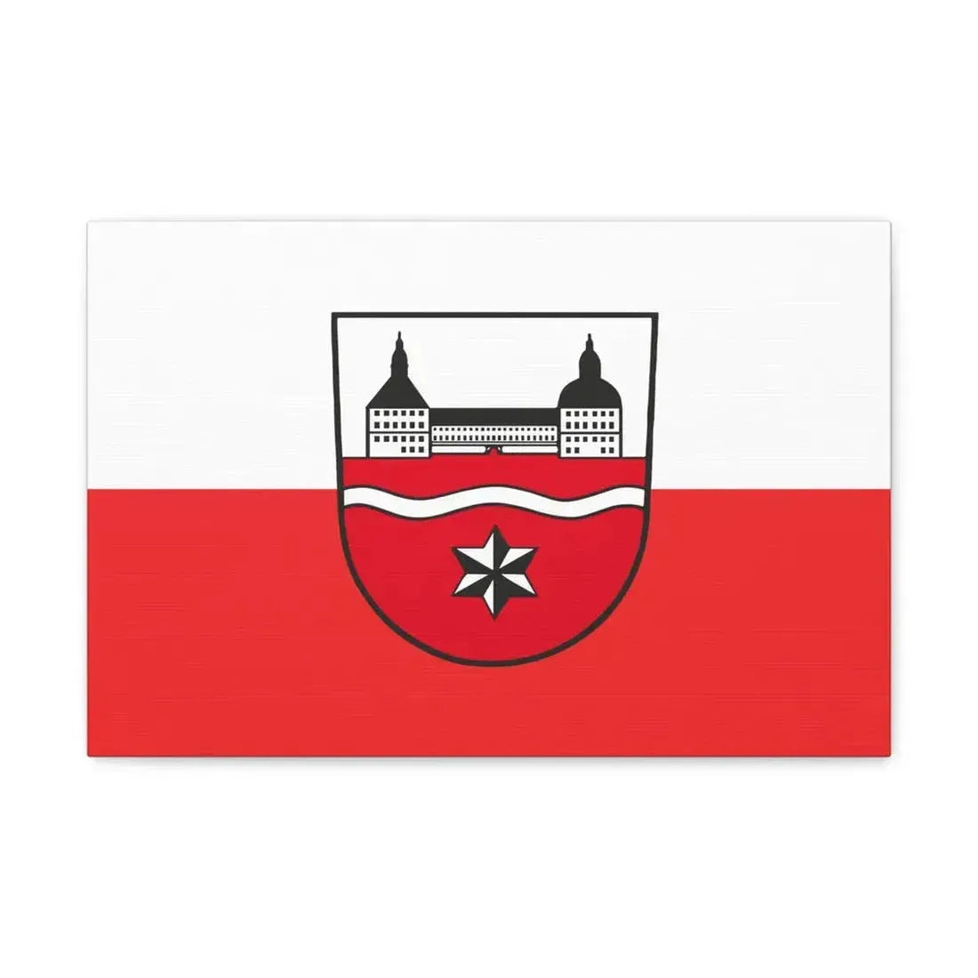 Flag of Gotha Germany - Canvas Wall Art 18″ x 12″ 1.25" - The Sticker Space