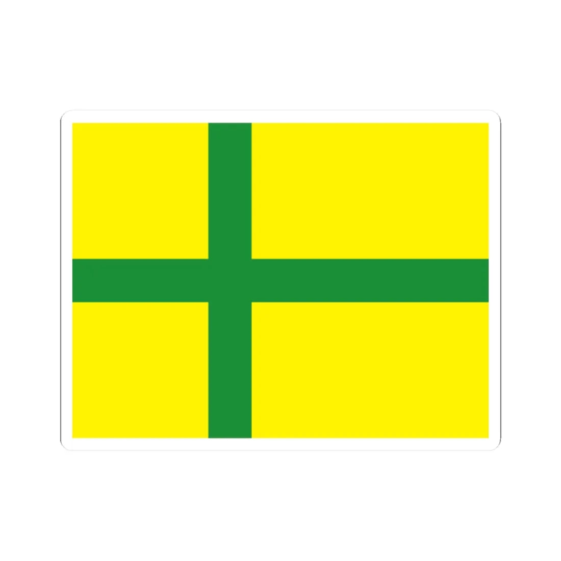 Flag of Gotland (Sweden) STICKER Vinyl Kiss-Cut Decal 2 Inch White - The Sticker Space