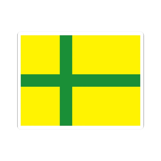 Flag of Gotland (Sweden) STICKER Vinyl Kiss-Cut Decal 2 Inch White - The Sticker Space