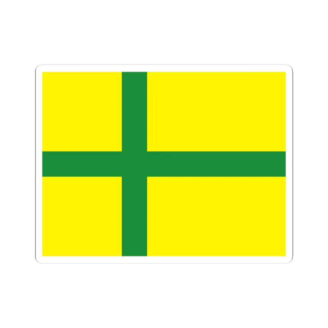 Flag of Gotland (Sweden) STICKER Vinyl Kiss-Cut Decal 3 Inch White - The Sticker Space